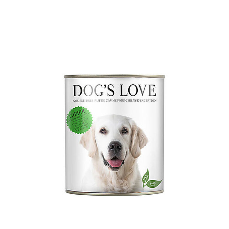 Dog's Love - Boite Menu Complet 100% Naturel au Gibier pour Chiens - 400g image number null
