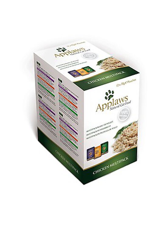 Applaws - Multipack Sachets au Poulet pour Chat - 840g image number null