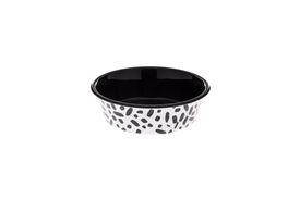 Ferribiella - Bol Pattern Noir pour Chiens