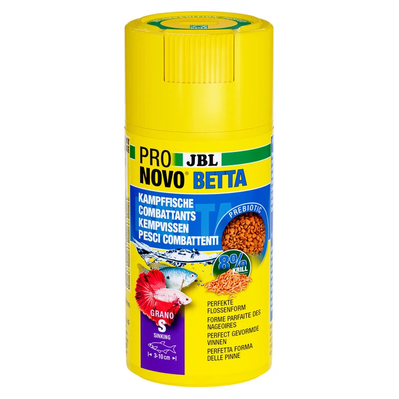 JBL - Aliment en Granulés Pronovo BETTA GRANO pour Poissons Combattants - 100ml Image numéro 1 JBL - Aliment en Granulés Pronovo BETTA GRANO pour Poissons Combattants - 100ml Image numéro 1