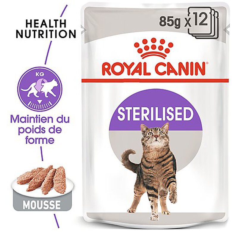 Royal Canin - Sachets Sterilised en Mousse pour Chat - 12x85g image number null