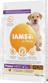 Iams - Croquettes pour Vitalit&eacute; Au poulet frais PourChiot Grande Race