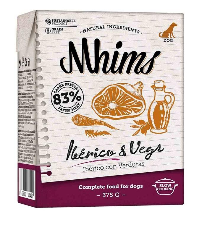 Mhims - Aliment Iberico & Vegs au Porc pour Chien - 375g Image num&eacute;ro 1