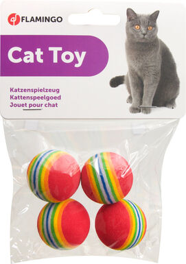 Flamingo - Jouet Dony Balle pour Chats - x4