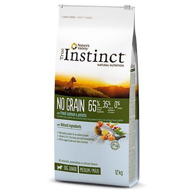 True Instinct - Croquettes No Grain Adult Medium Maxi au Saumon pour Chiot
