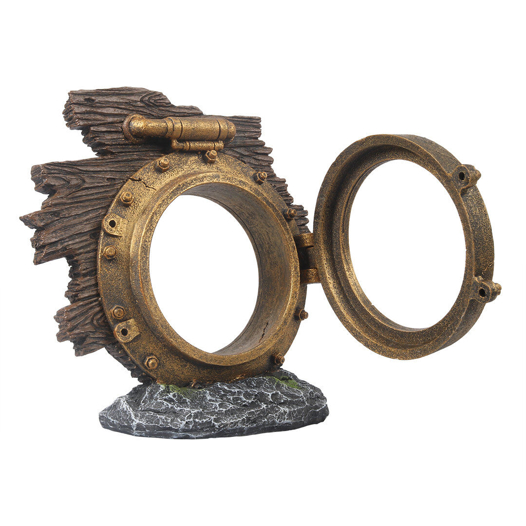 Aquadella - D&eacute;coration Hublot pour Aquarium - L Image num&eacute;ro 1