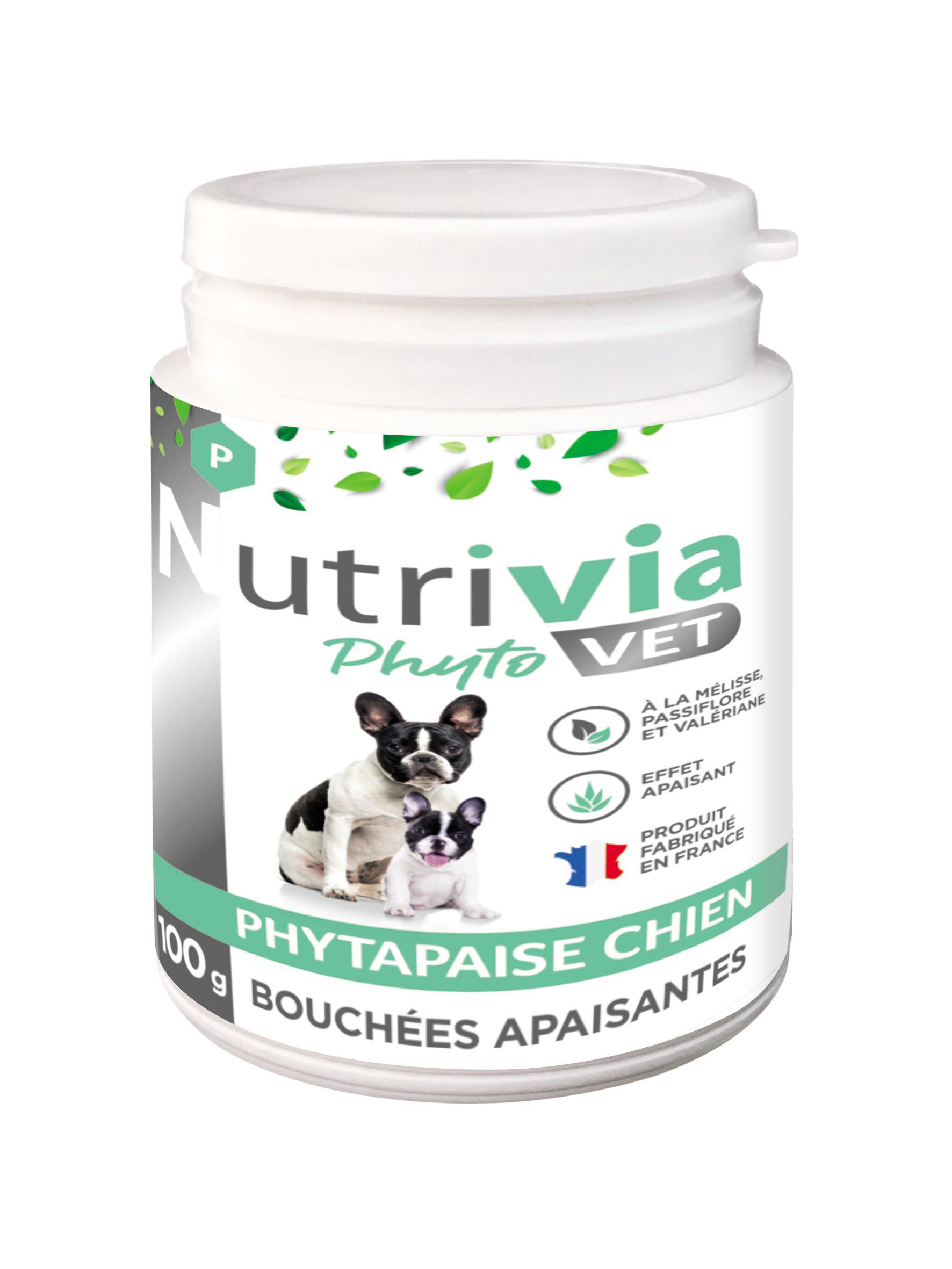 Nutrivia Vet - Bouch&eacute;es Apaisantes Phytapaise pour Chiens - 100g Image num&eacute;ro 1