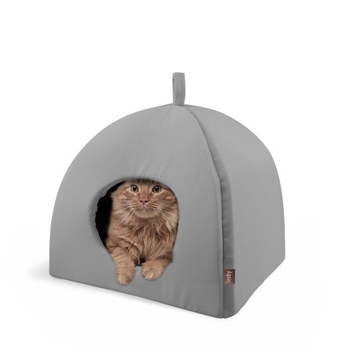 Leeby - Igloo My Favourite Place Gris pour Chats Image num&eacute;ro 5