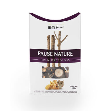 Hamiform - Pause Nature Assortiment de Bois pour Rongeur - 150g