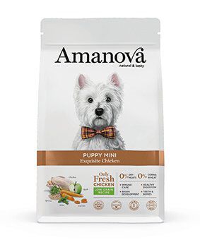 Amanova - Croquettes Small au Poulet pour Chiots - 500g Image num&eacute;ro 1