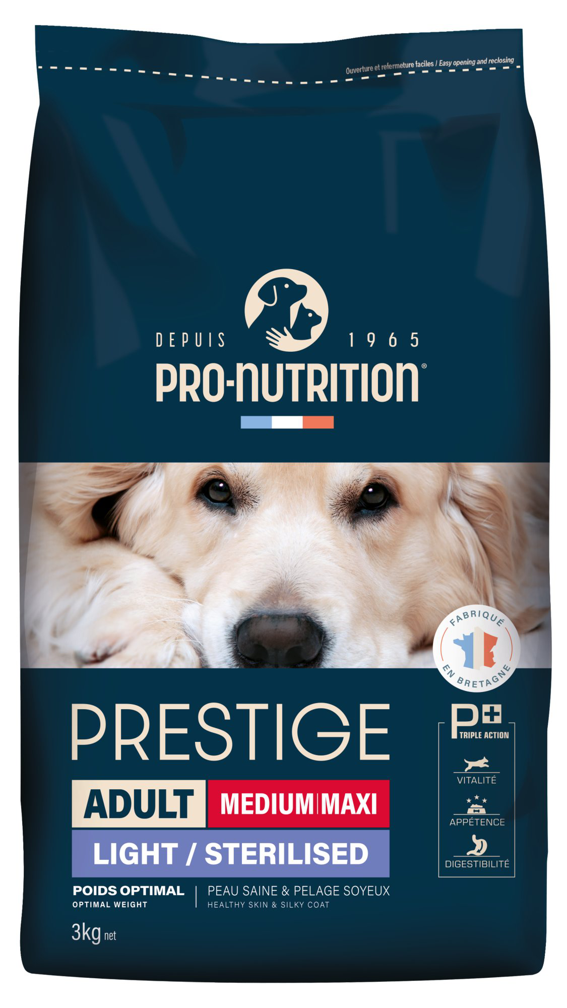 Pro-nutrition - Croquettes Prestige Medium Maxi Adult Light/ Sterilised pour Chiens - 3Kg Image num&eacute;ro 1