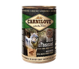 CARNILOVE - CHIEN ADULT CANARD & FAISAN BOÎTE - 400 GR