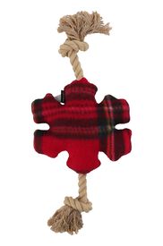 Wouapy - Jouet Flocon + Sifflet et Corde Peluche pour Chiens - 34cm