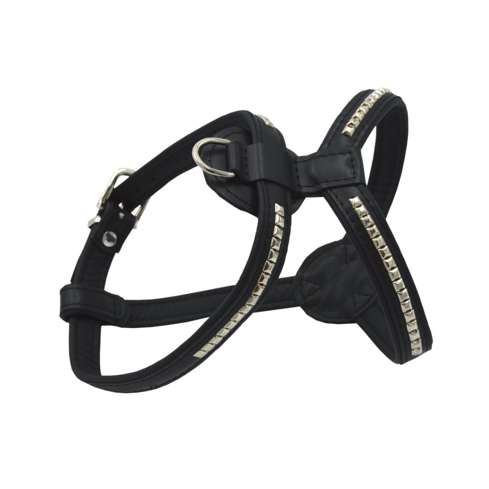 Comme Un Roi - Harnais Bulldog Cuir So Chic Noir pour Chien - XXL Image num&eacute;ro 1