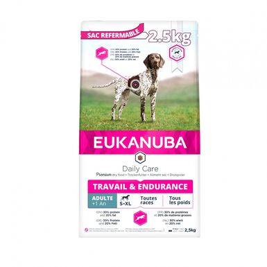 Eukanuba -  Croquettes Daily Care Adulte Travail & Endurance Poulet 2,5kg