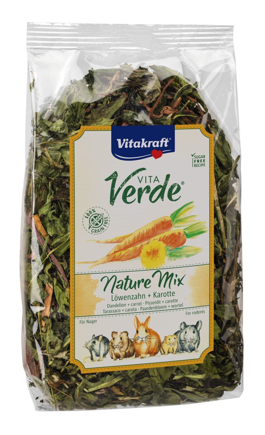 Vitakraft - Friandises Nature Mix Pissenlit et Carotte pour Rongeur - 100g Image num&eacute;ro 1