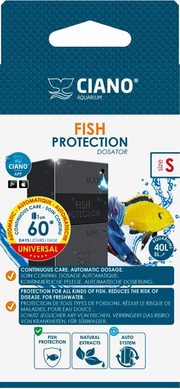 Ciano - Traitement Fish Protection Dosator pour Poisson - S Image numéro 1 Ciano - Traitement Fish Protection Dosator pour Poisson - S Image numéro 1