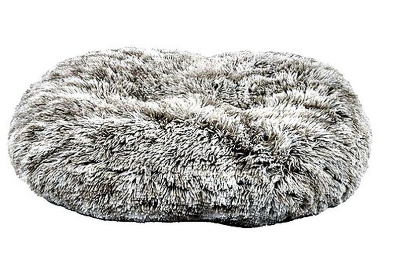 Bobby - Coussin Oval Poilu Gris pour Chien - 65x56cm image number null