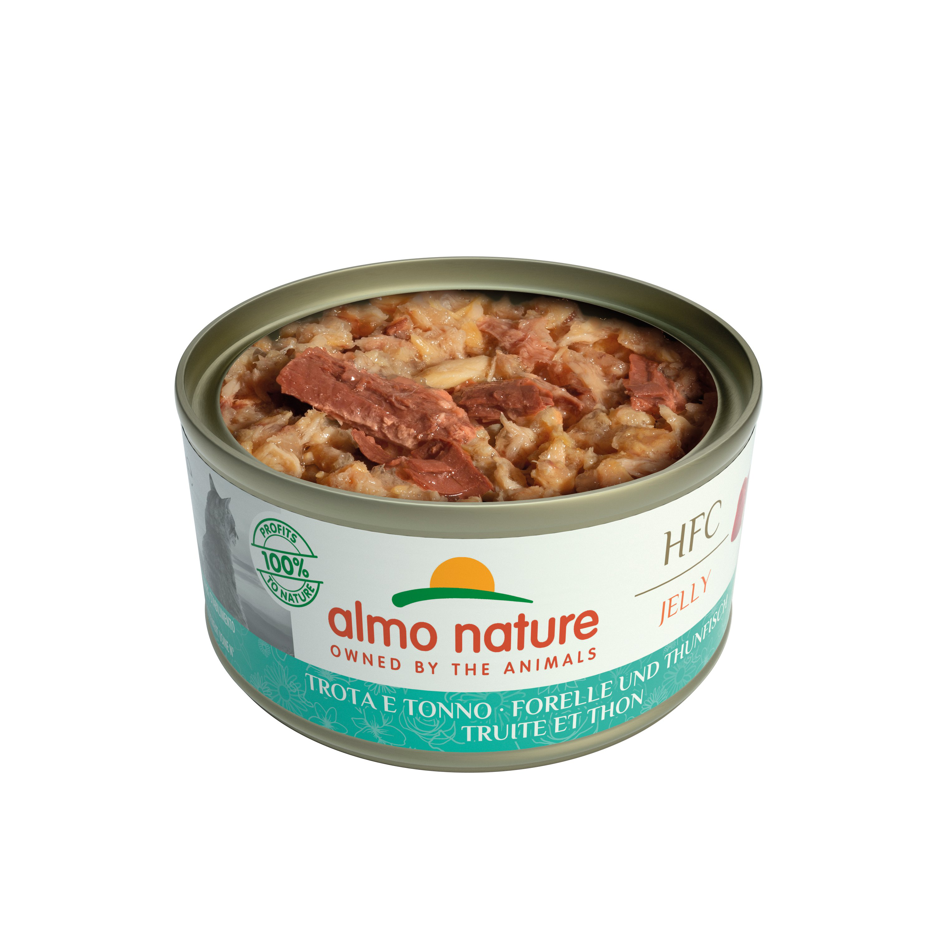 Almo Nature - P&acirc;t&eacute;e en Bo&icirc;te HFC Jelly Truite et Thon pour Chat - 70g Image num&eacute;ro 2