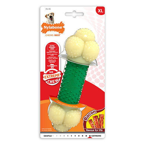 Nylabone - Jouet &agrave; M&acirc;cher Extreme Chew au Bacon - XL Image num&eacute;ro 1