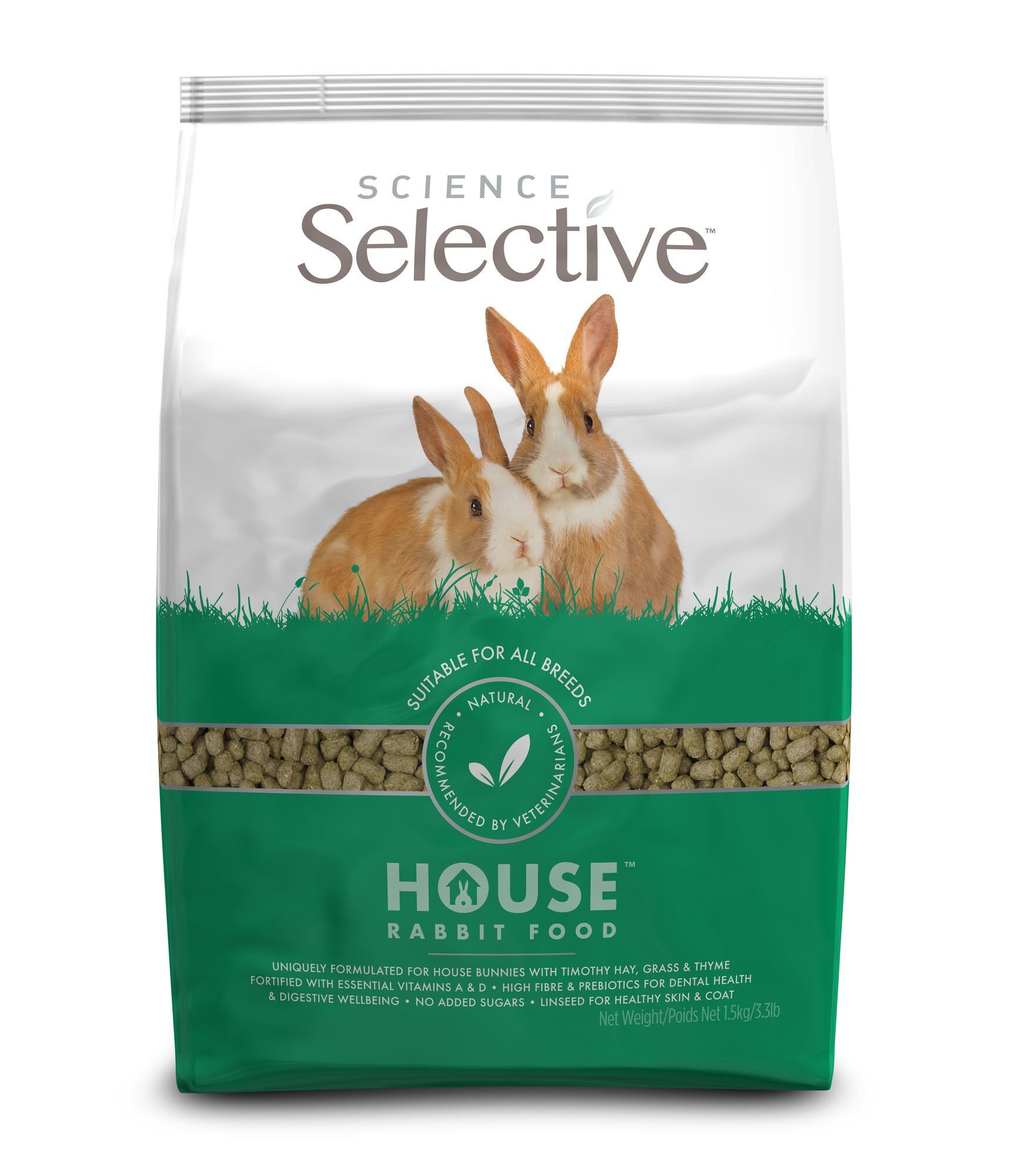 Supreme Science - Aliment Selective Natural House pour Lapin - 1,5Kg Image num&eacute;ro 1