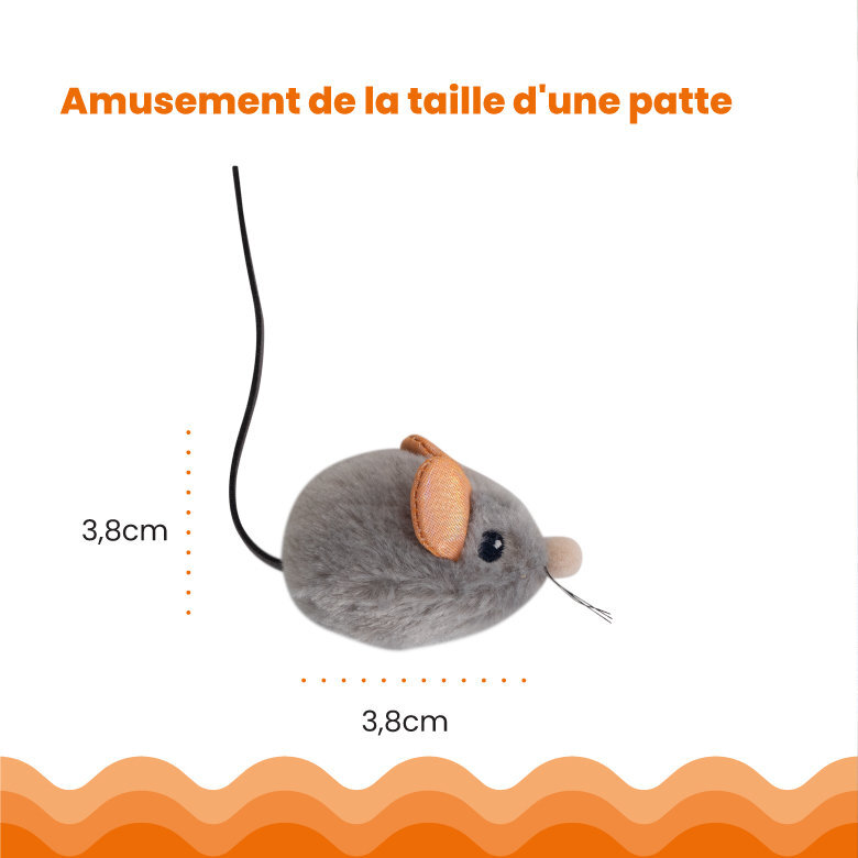 Outward Hound - Jouet Souris Squeak Mouse pour Chats - Gris Image numéro 2 Outward Hound - Jouet Souris Squeak Mouse pour Chats - Gris Image numéro 2