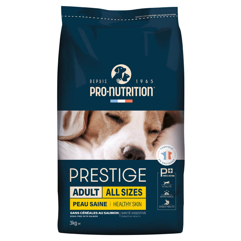 Pro-Nutrition - Croquettes Prestige Adult Peau Saine sans C&eacute;r&eacute;ales Saumon pour Chiens - 3Kg Image num&eacute;ro 1