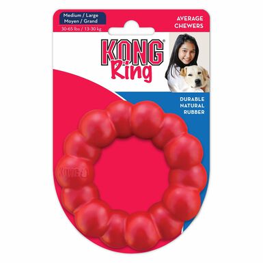 KONG - Jouet Anneau Ring en Caoutchouc pour Chien