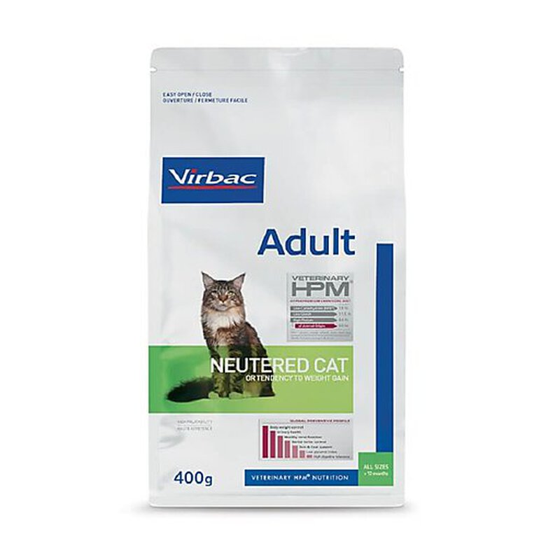 Virbac - Croquettes Veterinary HPM Adult Neutered pour Chats - 400g image number null