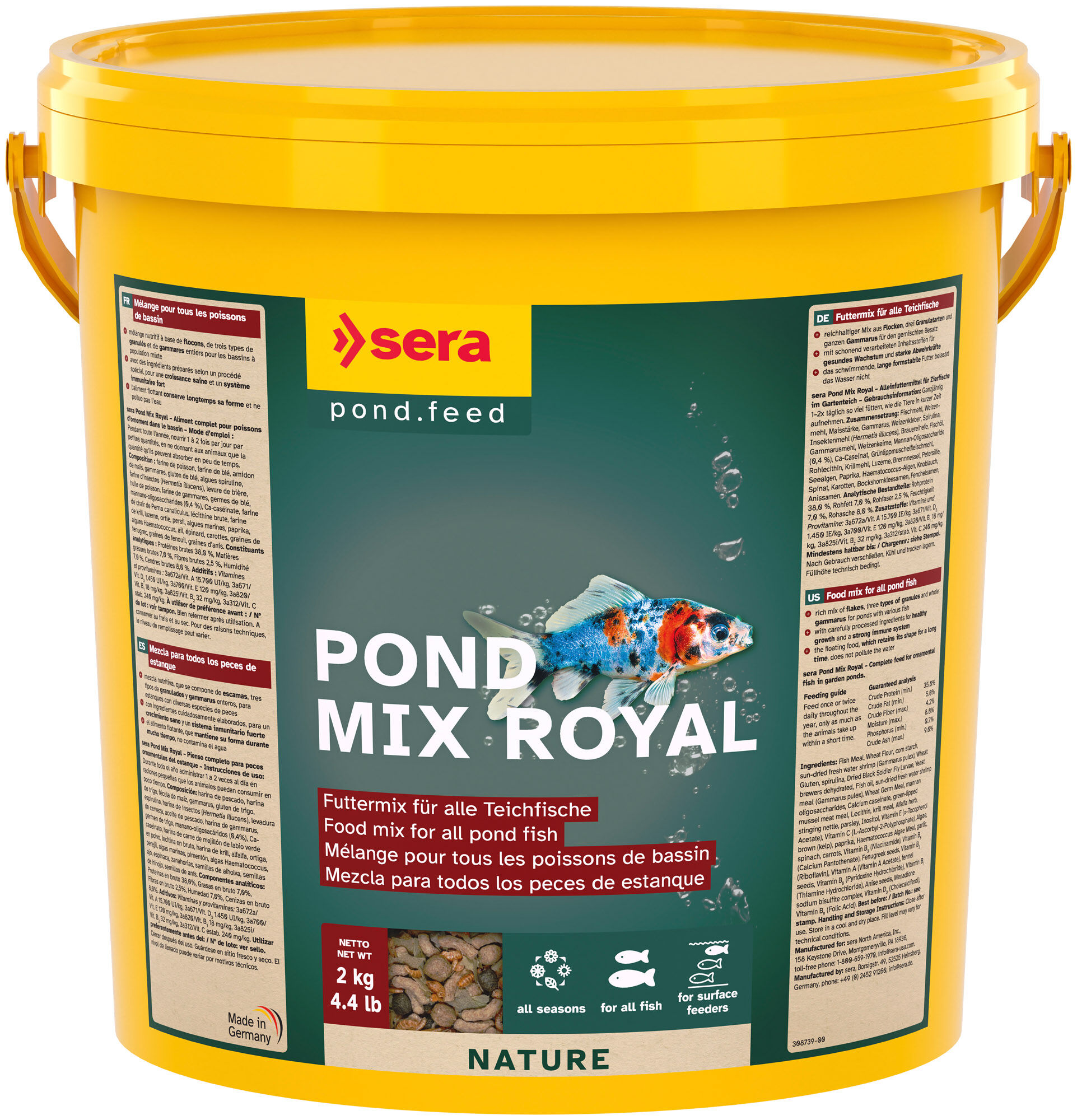 Sera - Pond Mix Royal Nature 10.000 ml - 2 kg Image num&eacute;ro 1