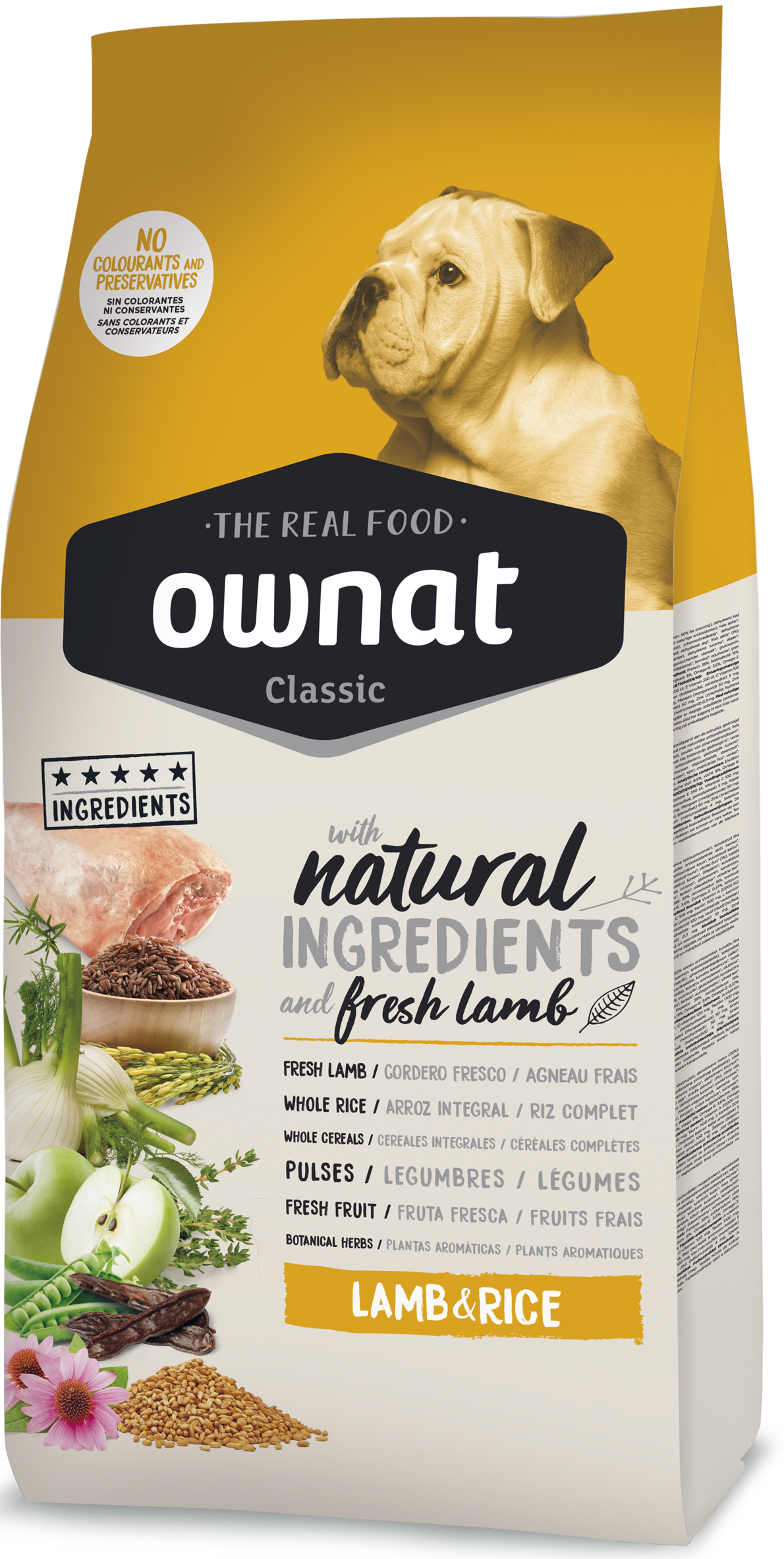 Ownat - Croquettes Classic &agrave; l'Agneau et Riz pour Chiens - 20Kg Image num&eacute;ro 1