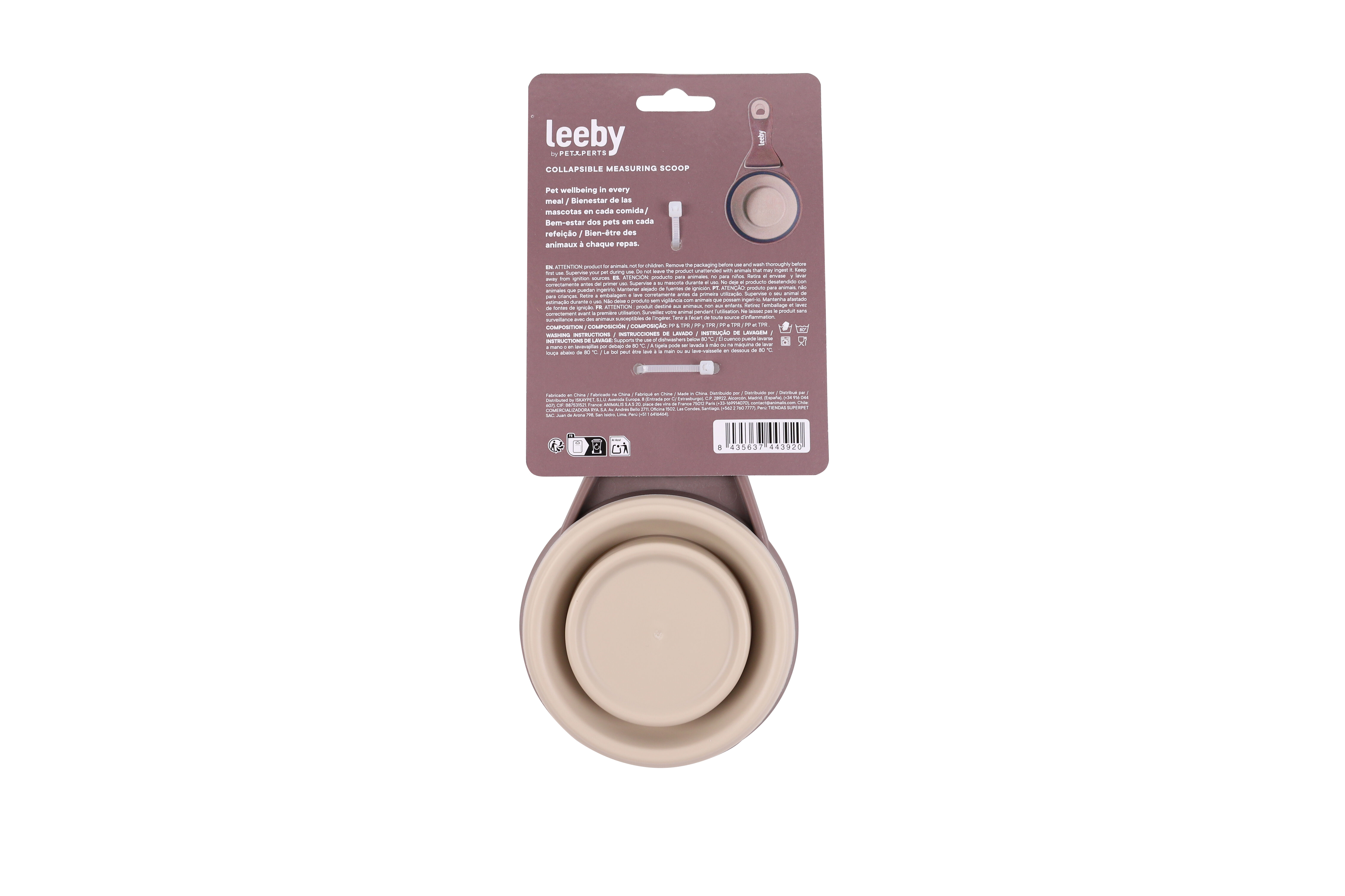 Leeby - Cuill&egrave;re Doseuse avec Clip 2 en 1 pour Sac de Croquettes - 237ml Image num&eacute;ro 5