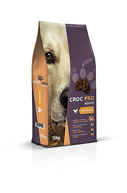 Croc Pro - Croquettes Adulte au Poulet pour Chiens - 15Kg