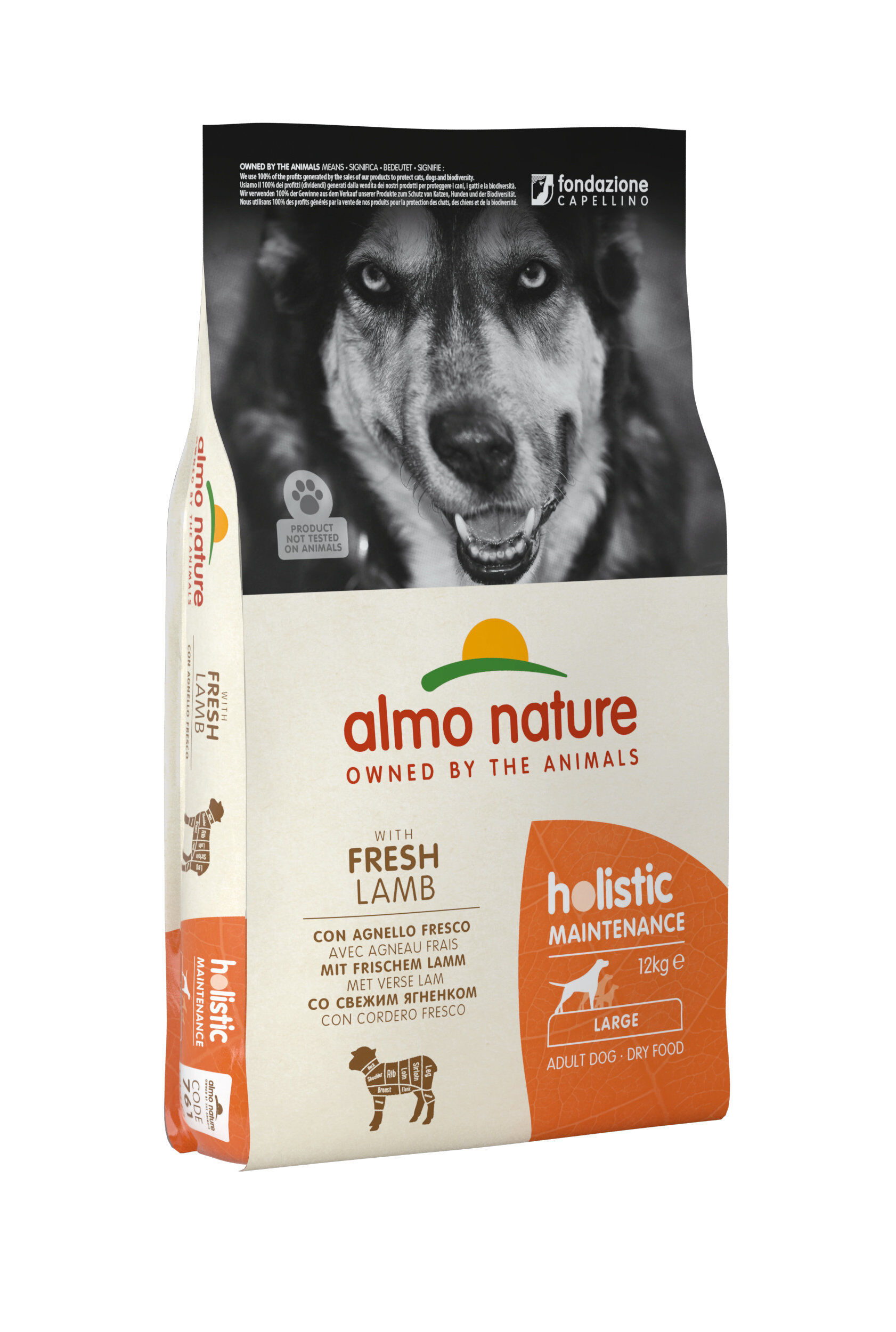 Almo Nature Holistic - Adulte Grande Race Agneau Frais - Sac 12 Kg Image num&eacute;ro 1