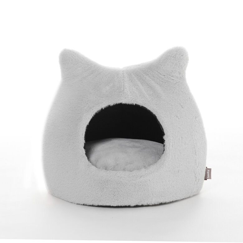 Leeby - Igloo Extra Doux pour Chats - Gris Image numéro 1 Leeby - Igloo Extra Doux pour Chats - Gris Image numéro 1