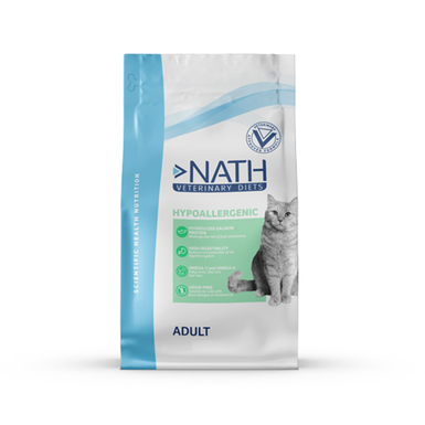 Nath Veterinary Diet - Croquettes Hypoallergenic Sans Céréales pour Chat - 4Kg