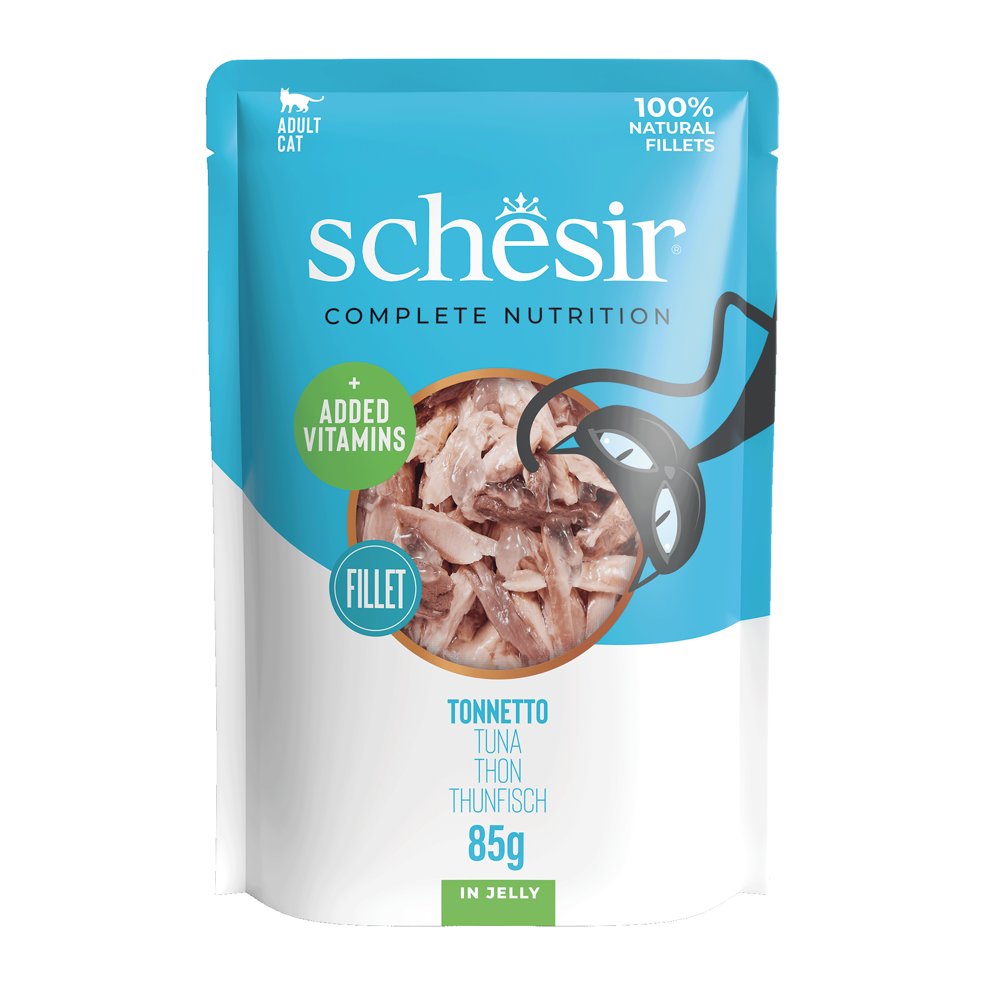 Schesir - Sachet en Gel&eacute;e Complete Nutrition au Thon pour Chats - 85g Image num&eacute;ro 1