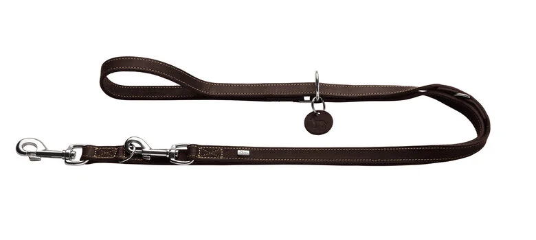 Hunter - Laisse Aalborg en Cuir de Bœuf Marron - 1x200cm Image numéro 1 Hunter - Laisse Aalborg en Cuir de Bœuf Marron - 1x200cm Image numéro 1