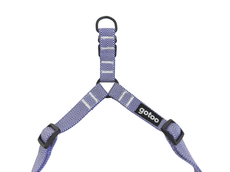 Gotoo - Harnais Chevron Bleu pour Chien - S Image numéro 2 Gotoo - Harnais Chevron Bleu pour Chien - S Image numéro 2