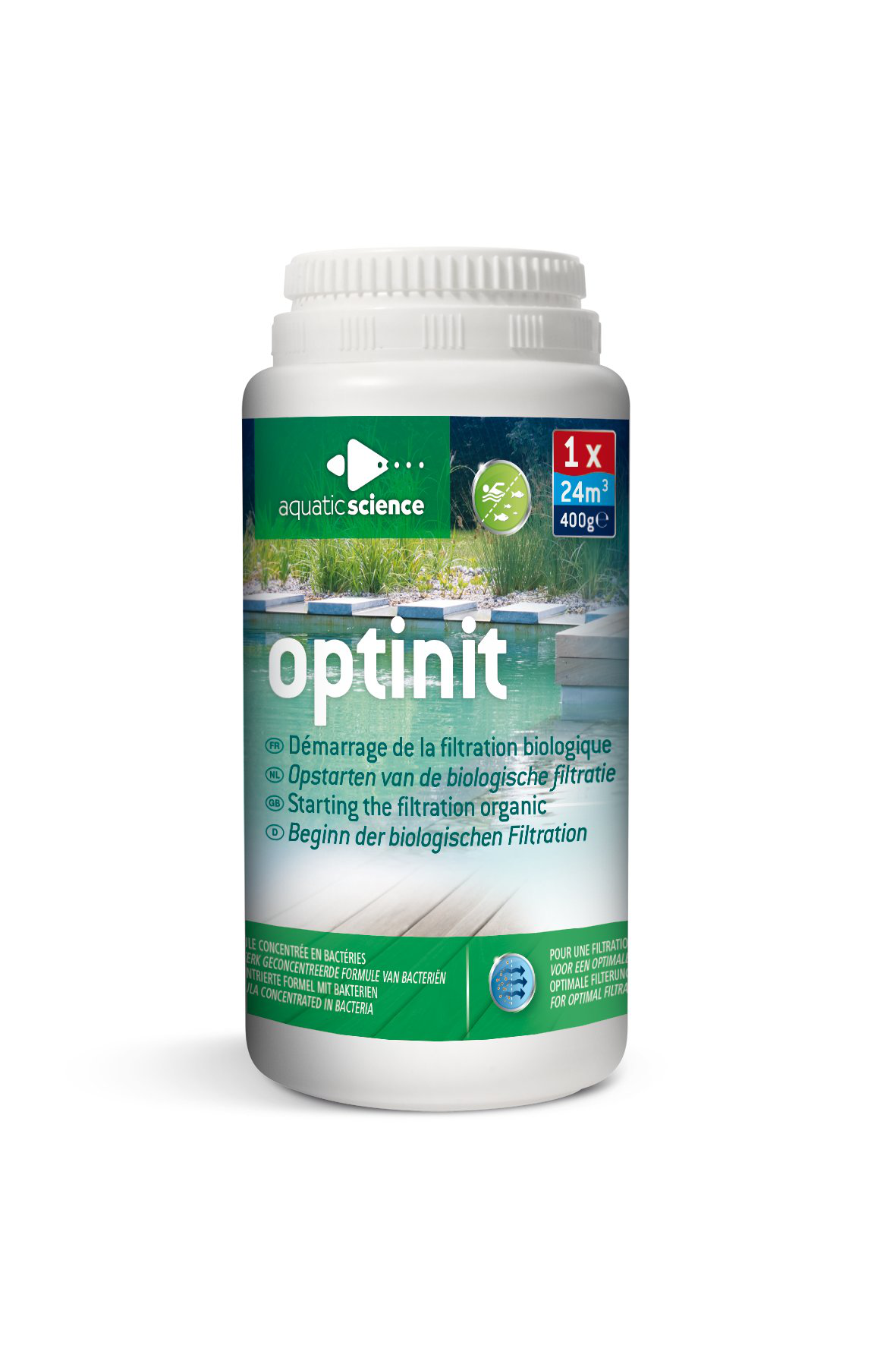 Aquatic Science - Bact&eacute;ries Ichipond Optinit 24000 pour Bassin Image num&eacute;ro 1