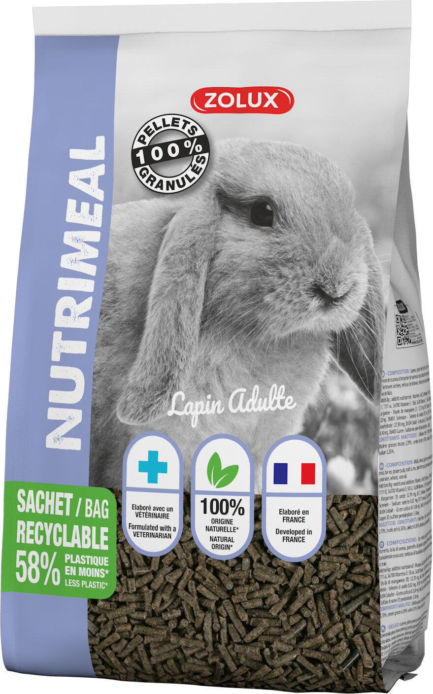Zolux - Granul&eacute;s Nutrimeal pour Lapin Adulte - 2,5Kg Image num&eacute;ro 1