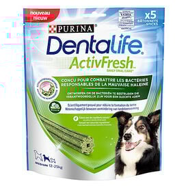 DENTALIFE - Friandises à mâcher ACTIVFRESH bucco-dentaire pour Chiens Moyens - 115g