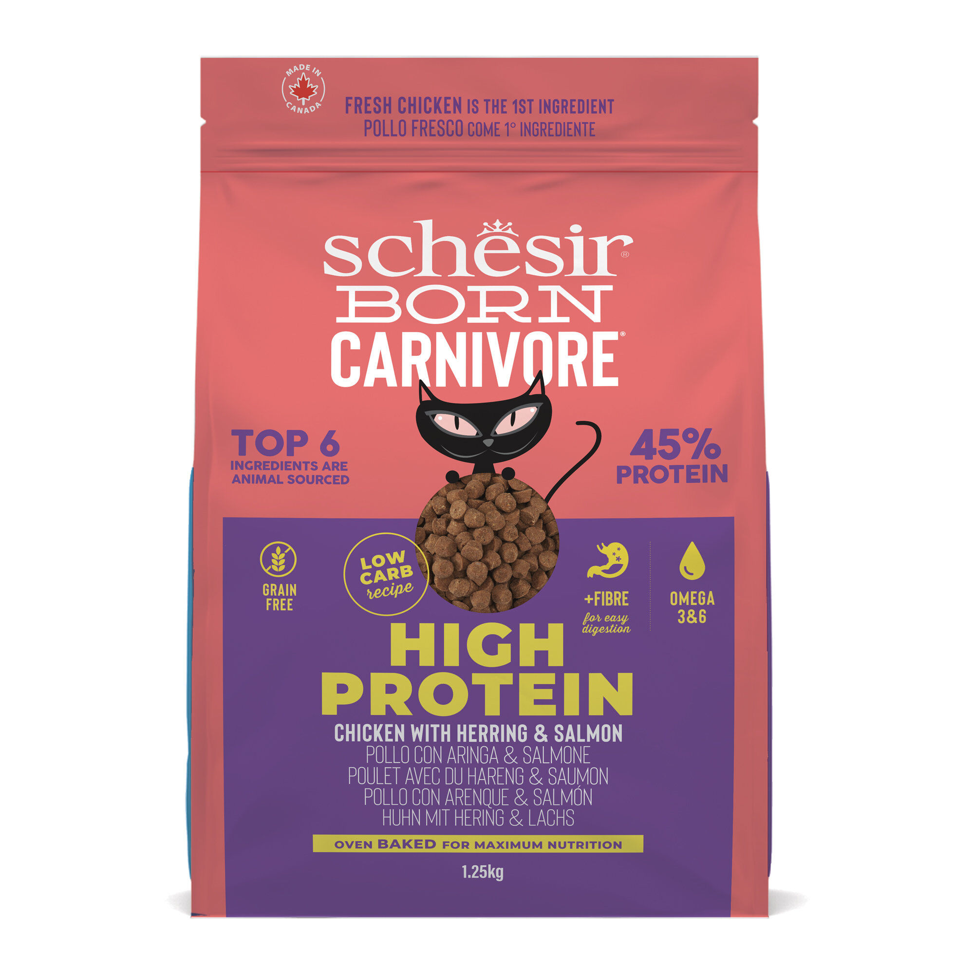 Schesir - Croquettes Born Carnivore Au Poulet Et Hareng Pour Chats - 1,25kg Image num&eacute;ro 1