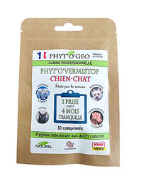 Phytogeo - Vermifuge Naturel 10 Comprimés pour Chiens et Chats