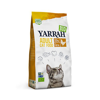 Yarrah - Croquettes Bio au Poulet pour Chats Adultes - 2,4Kg