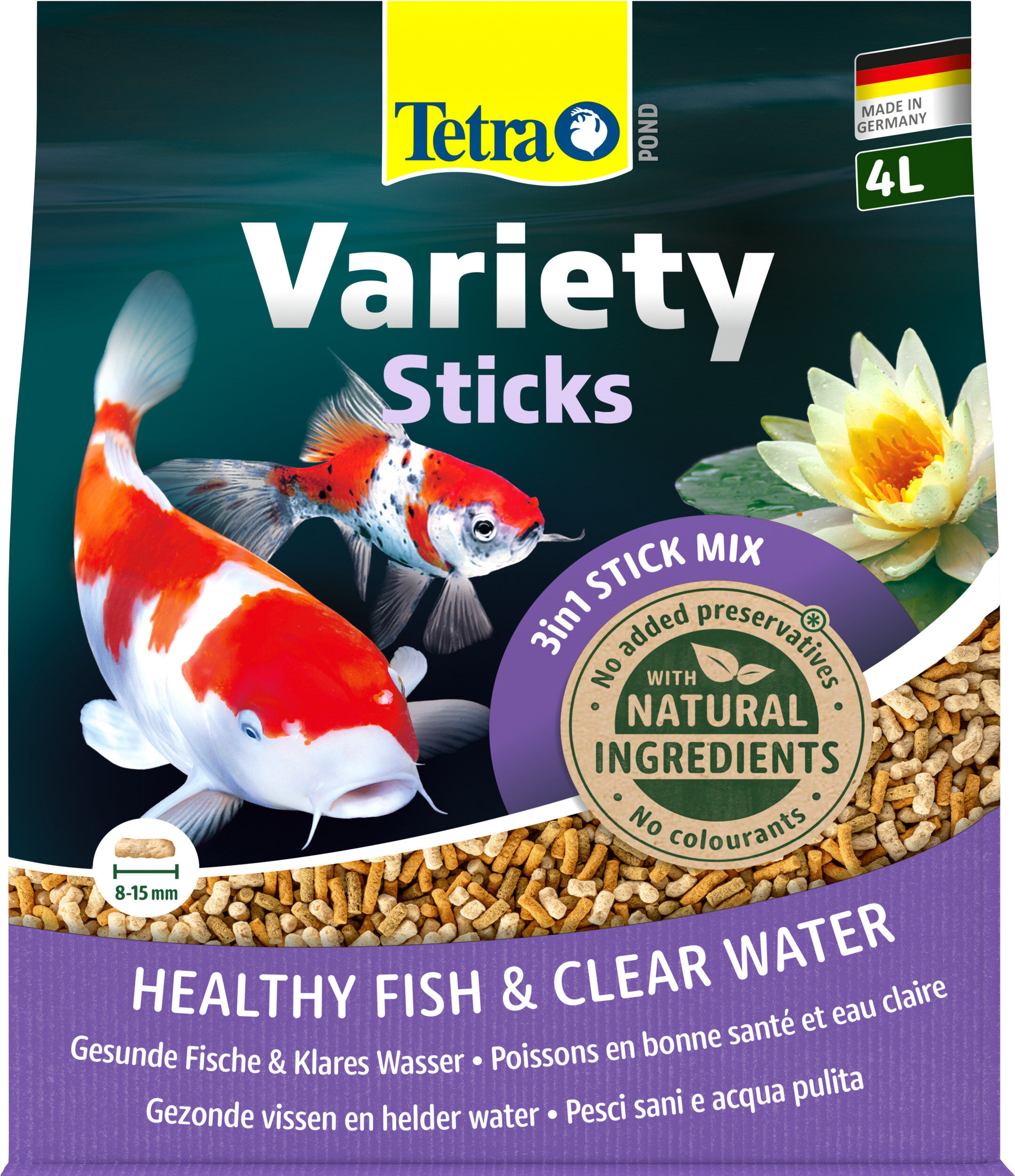 Tetra - M&eacute;lange Pond Variety Sticks en Sticks pour Poissons de Bassin - 4L Image num&eacute;ro 1