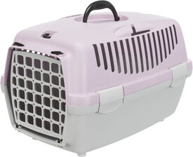 Trixie - Caisse de Transport Capri Gris Clair/Mauve - XS : 32 x 31 x 48 cm