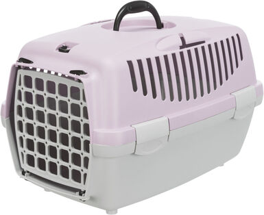 Trixie - Caisse de Transport Capri Gris Clair/Mauve - XS : 32 x 31 x 48 cm