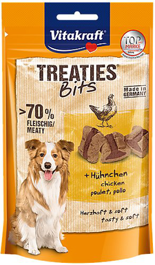 Vitakraft - Friandises Treaties Bits au Poulet et Bacon pour Chien - 120g