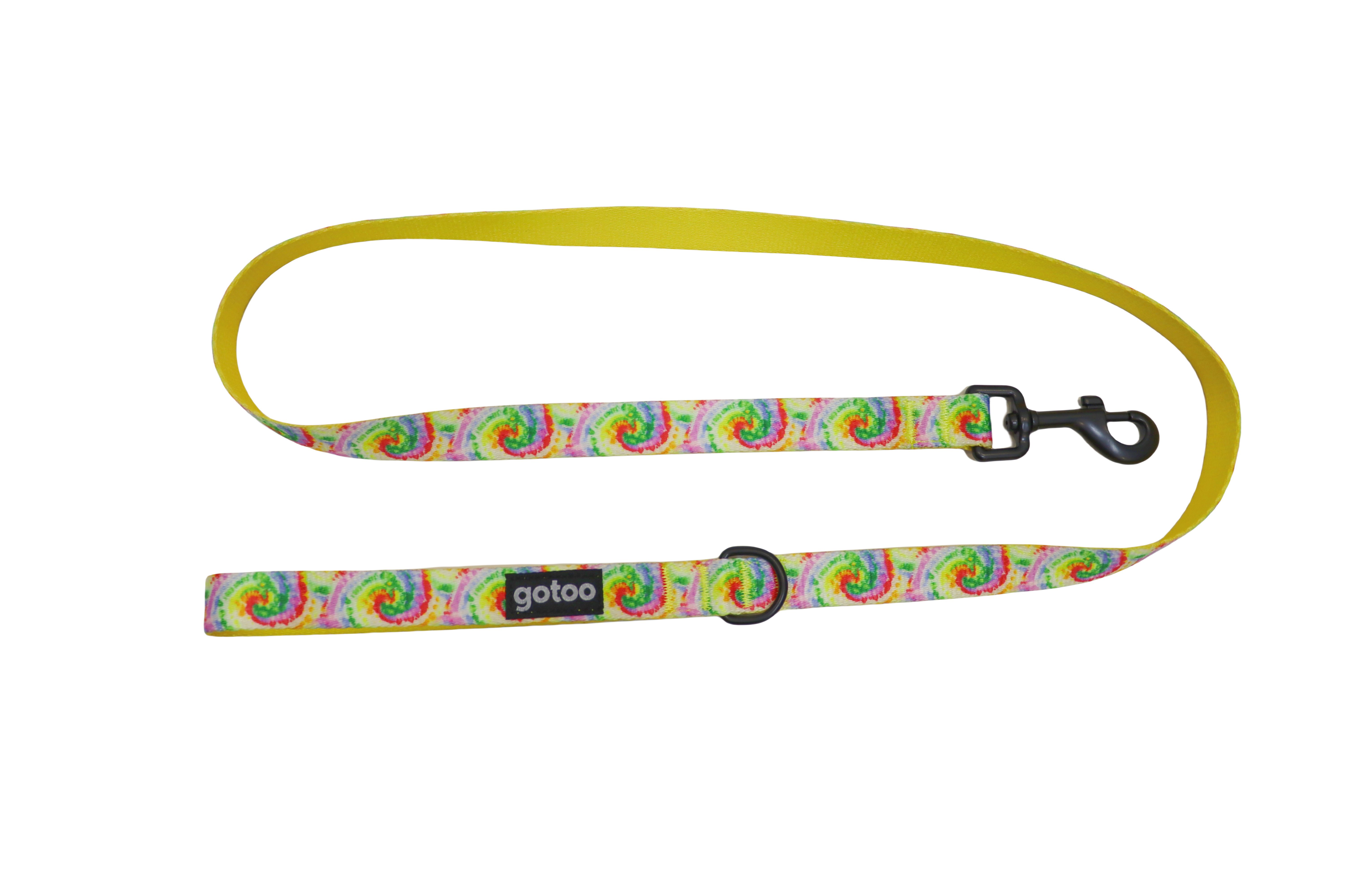 Gotoo - Laisse &agrave; Motif Jaune pour Chien - M Image num&eacute;ro 1